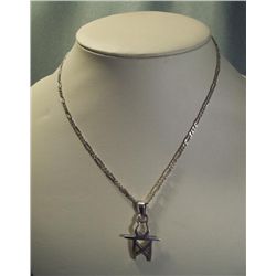 Xena WP Sterling Silver Pendant & Chain