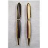 Image 2 : 2 Hand Crafted Refillable Wood Body Pens