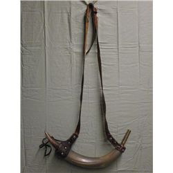 Reloading Powderhorn - Polished w/Leather & Brass
