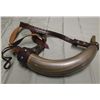 Image 5 : Reloading Powderhorn - Polished w/Leather & Brass