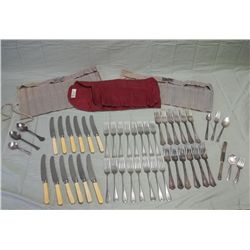 Assorted Vintage Silver Plate & Nickel Flatware