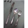 Image 7 : Assorted Vintage Silver Plate & Nickel Flatware