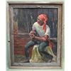 Image 1 : Original Oil Portrait - Man Playing Guitar