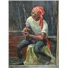 Image 2 : Original Oil Portrait - Man Playing Guitar