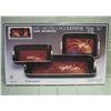 Image 7 : NIB 3 Piece Nested Laquerware Tray Set