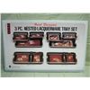 Image 7 : NIB 3 Piece Nested Laquerware Tray Set