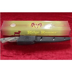 NIB Ridge Runner Knife w/Plastic Belt Clip Sheath