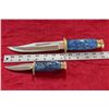 Image 2 : NIB Dual Timber Rattler Hunting Knife Set