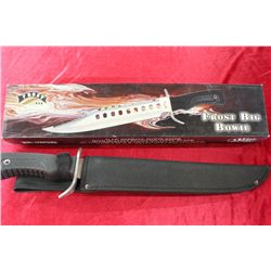 NIB Frost Big Bowie Knife w/Sheath