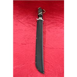 New War Hunter Sawback Machete w/Sheath