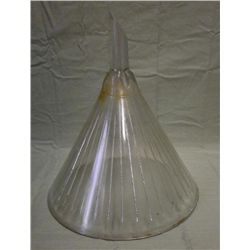 Large Ribbed Glass Laboratory Funnel - 2 Liter