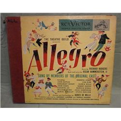 The Theater Guild Presents Allegro 5 Record Set