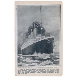 Ocean Liner Titanic—Largest Steamer in the World