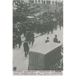 Passengers’ Relatives at White Star Line, NY