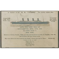In Memory of the S.S. Titanic