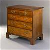 Image 1 : A George III Mahogany Chest], with a moulded top and slide over two short and three long drawers,...