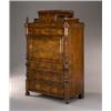 Image 1 : A 19th Century German Mahogany Secretaire a Abattant], the raised plinth top with small drawer ov...