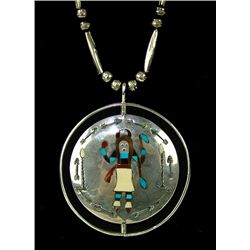 Zuni Inlay Spinner Necklace - Robert Becenti