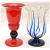 Image 1 : 2 CZECH ART GLASS VASES ATTRIBUTED TO POWOLNY