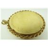 Image 5 : IVORY PENDANT WITH 10K YG ROPE FRAME