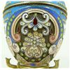 Image 3 : RUSSIAN SILVER ENAMELED EGG ON STAND