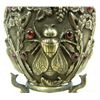Image 3 : RUSSIAN SILVER FLIES EGG w GARNET AND STAND