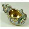 Image 1 : RUSSIAN STERLING SILVER ENAMELED KOVSH RUCKERT