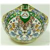Image 5 : RUSSIAN STERLING SILVER ENAMELED KOVSH RUCKERT