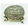 Image 1 : RUSSIAN SILVER ENAMELED EGG