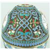 Image 2 : RUSSIAN SILVER ENAMELED FLORAL EGG