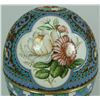Image 5 : RUSSIAN SILVER ENAMELED FLORAL EGG