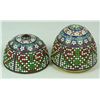 Image 3 : RUSSIAN SILVER ENAMELED BEADED EGG
