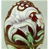 Image 2 : RUSSIAN ENAMELED SILVER FLORAL EGG