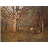 Image 1 : ARTHUR DAWSON OIL PAINTING ON CANVAS TREE CUTTER