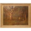 Image 2 : ARTHUR DAWSON OIL PAINTING ON CANVAS TREE CUTTER