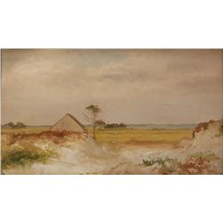 ALEXANDER WYANT OIL ON BOARD OF LANDSCAPE