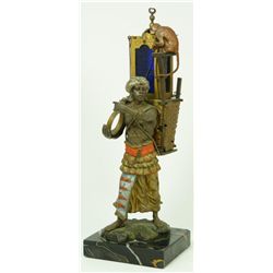 COLD PAINTED AUSTRIAN BRONZE FIGURE OF MAN