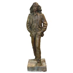 JOSE VILLA SOBERON BRONZE SCULPTURE OF JOHN LENNON