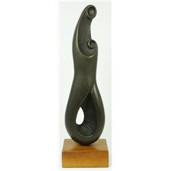 ALLAN HOUSER BRONZE ABSTRACT SCULPTURE