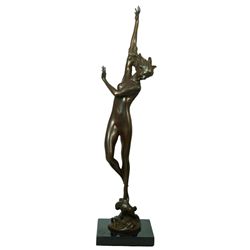 'CREST OF WAVE' BRONZE SCULPTURE AFTER FRISHMUTH