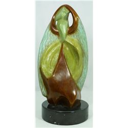 ABSTRACT BRONZE SCULPTURE AFTER ARCHIPENKO