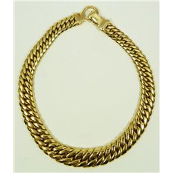 14K YELLOW GOLD GRADUATING CUBAN LINK NECKLACE