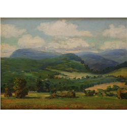 WALTER KOENIGER OIL ON CANVAS OF LANSCAPE