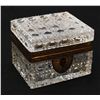 Image 1 : FRENCH CUT CRYSTAL HINGED LOCKING BOX