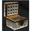 Image 3 : FRENCH CUT CRYSTAL HINGED LOCKING BOX