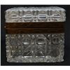 Image 4 : FRENCH CUT CRYSTAL HINGED LOCKING BOX