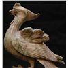 Image 2 : PAIR OF CARVED GREEN HARDSTONE PHOENIZ BIRDS