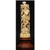 Image 1 : INDIAN CARVED IVORY OF GODDESS PLAYING FLUTE