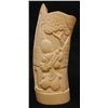 Image 1 : RELIEF CARVED AFRICAN IVORY TUSK VASE