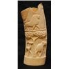 Image 5 : RELIEF CARVED AFRICAN IVORY TUSK VASE